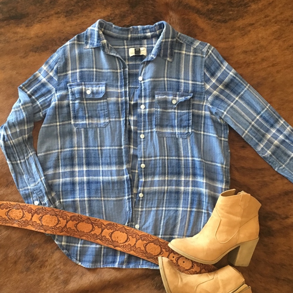 Universal Thread Blue Flannel Shirt